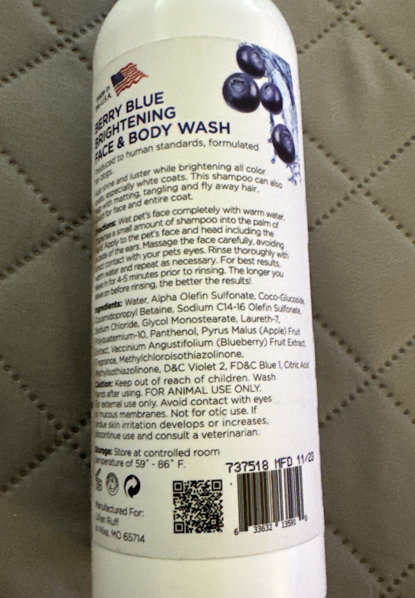 Lillian Ruff Brightening Face And Body Wash For Dogs (16 Oz