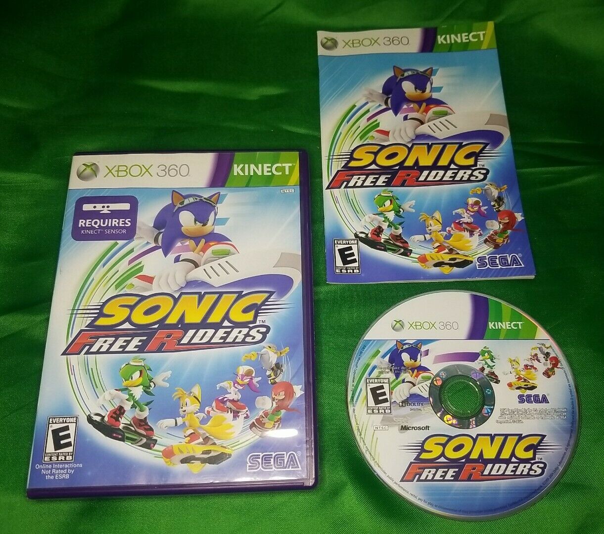 Sonic Free Riders — Complete! Fast Shipping! (Xbox 360, 2010) Kinect  10086680492