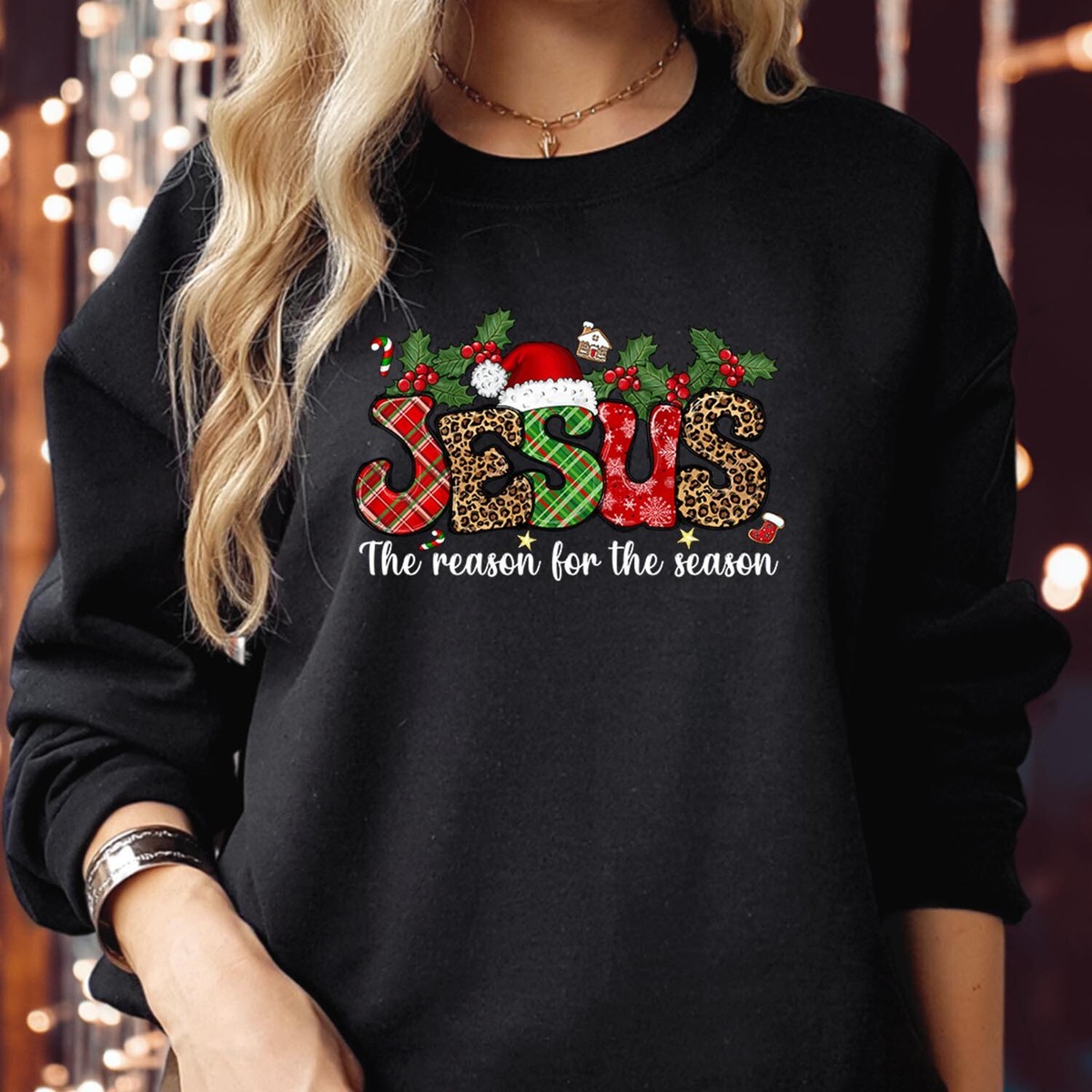 SWEATSHIRT (5151) Jesus the Reason for the Season God Christian