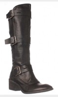 Donald J Pliner Dax -tc06 Black Leather Tall Moto Boots Size 6.5 Knee High D7 Donald J Pliner Dax -tc06 Black Leather Tall Moto Boots Size 6.5 Knee High D7