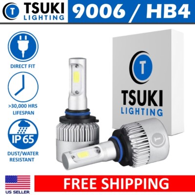 TSUKI FC 9006 LED Headlight Bulbs 6000K, Low-Beam for 2009 2010 Pontiac Vibe