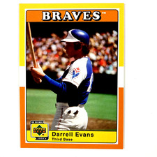 Darrell Evans 2001 Upper Deck Decade of the 70's Card #49 Atlanta Braves
