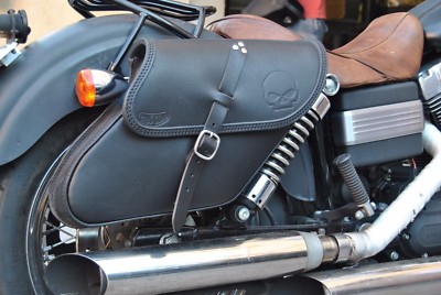 Sissy Bar BUFFALO BAG Porte-bagages Noir Dyna Street Bob (2006-2017) Et Wide Glide (2010