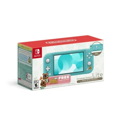 Nintendo Switch Lite Aloha Edition - Animal Crossing: New Horizons Turqoise
