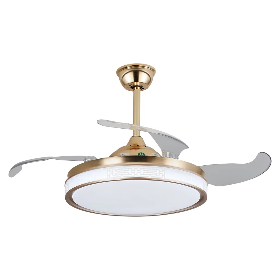 Indoor Ceiling Fan Light with Remote Control, Ceiling Fan Lamp for Bedroom - Image 4 of 4