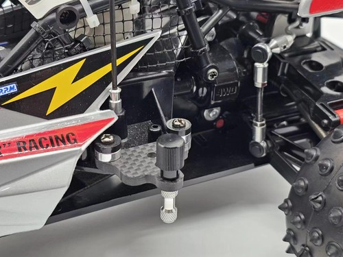RC Channel series carbon fiber Lipo battery bracket FOR TAMIYA 58062 HotShot II - 第 9/12 張圖片