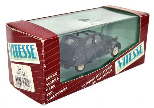 Vitesse 1/43 Citroen 2CV 1953 Open Top Grey Diecast Model Car - Picture 2 of 4