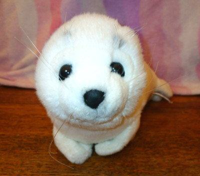2010 TTO realistic Hansa harp seal pup plush 11'' stuffed animal Arctic wildlife