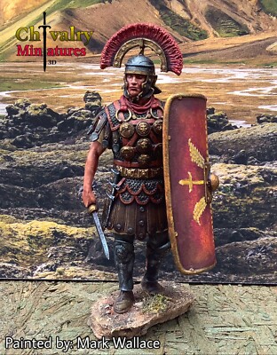 Roman Centurion Ready Pose Figure, Resin 3D Printed by Minormous
