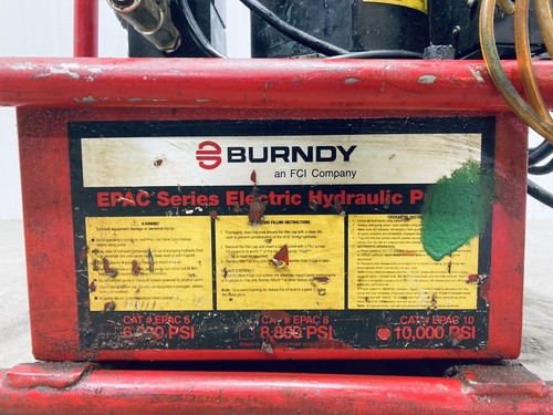 PARTS ONLY BURNDY EPAC-SERIES ELECTRIC HYDRALIC PUMP 10,000PSI MODEL-A - Picture 3 of 7