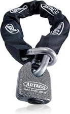 Artago Bike Scooter Motorcycle Security 68T/B Padlock + 14.100 100cm Chain Combo