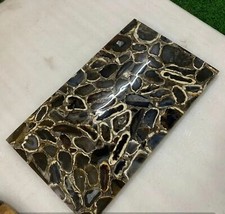 Handmade 2025 Beistelltisch aus Achat, Rechteckig, 18" x 12"