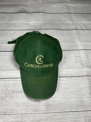 Chronoswiss Green Adjustable Hat With Metal Binding One Size Fit All
