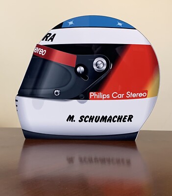 WOW!!Michel Schumacher Jordan 191 Formula Race Car Helmet Style