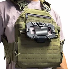 ARMY Green Tactical Plate Carrier Phone Holster Quick-Release Armor Vest