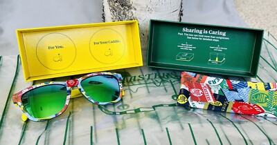 Masters Neon Green Yellow Sunglasses Performance Accessories Golf Fan Sunglasses for sale | eBay main image 3