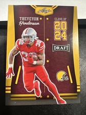 2023 Leaf Draft Football CLASS OF 2024 Card #81 TREVEYON HENDERSON Yellow Rookie