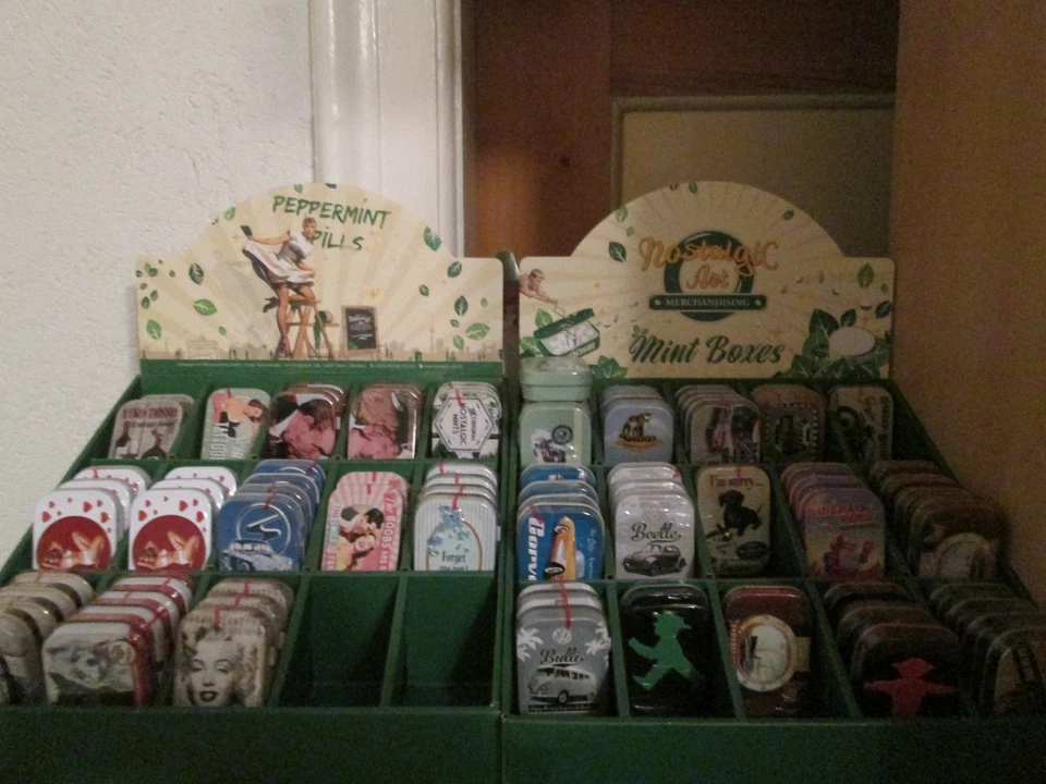 Nostalgic - Art Pillendose mit Pfefferminzpastillen div Motive (100g /28.33€ )