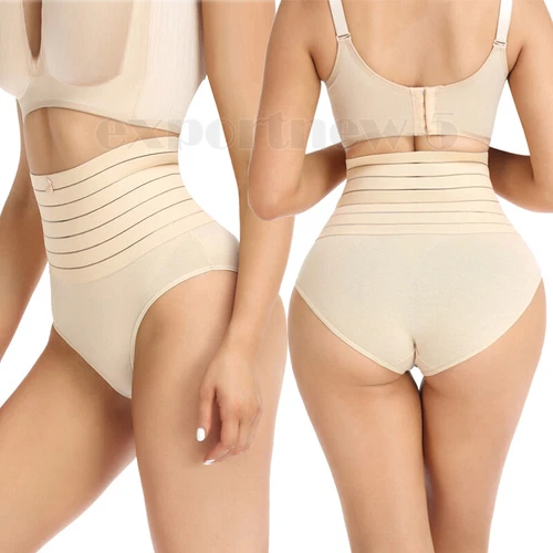 Women's Compression Shapewear Panties High Waist Thong Tummy Control Body Shaper - Picture 24 of 35