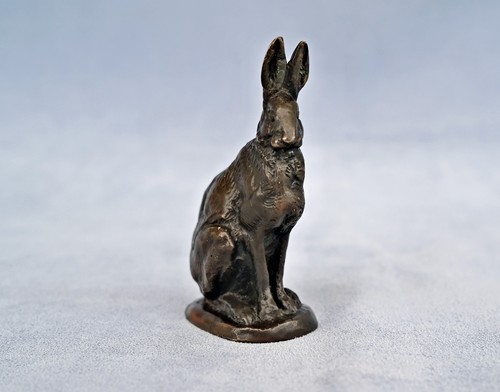 Antoine-Louis BARYE (1796-1875) " Le Lièvre " Sculpture Animalière Bronze Signé - Bild 3 von 10