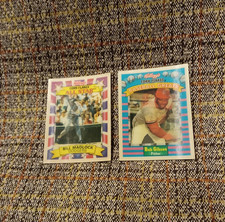 kelloggs cornflakes hologram baseball cards - Bill Madlock, Bob Gibson