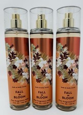 FALL IN BLOOM BATH  BODY WORKS FINE FRAGRANCE MIST BODY SPRAY 8 FL OZ LOT OF 3