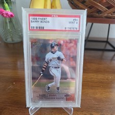 Barry Bonds 1999 Topps Finest -  #84 PSA 9