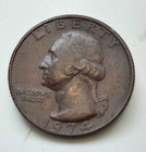 1974 Washington Quarter 25C KM#164 Philadelphia Mint Business Strike Copper — photo 1