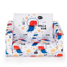 Topbuy 2-in-1 Convertible Kids Sofa Flip Open Couch w/Sturdy Sponge