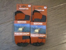 2 PAIRS KENETREK MONTANA MIDWEIGHT BOOT HEIGHT HUNTING SOCKS SIZE LARGE NEW