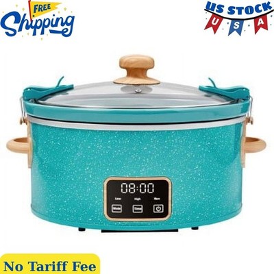 Teal Speckle 6 Quart Slow Cooker
