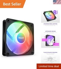 120mm RGB Core Fan with 8 Individually Controllable LEDs   High Airflow, Black