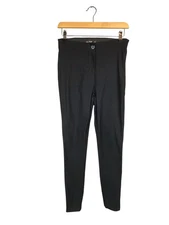 F&F Black High Wasit Elasticated Skinny Ankle Trousers Size 8