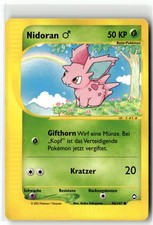 Pokemon Nidoran Male 96/147 Aquapolis German e-Card 2003 WOTC Vintage Card