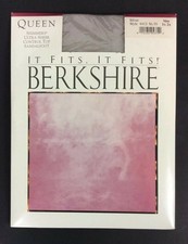 Berkshire Shimmers Pantyhose Queen 1X-2X Silver Control Top Sandalfoot 4412