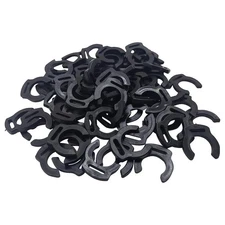 Quick connect lock clip. 1/4" quick connect. Black color. Sold in 50 pack.