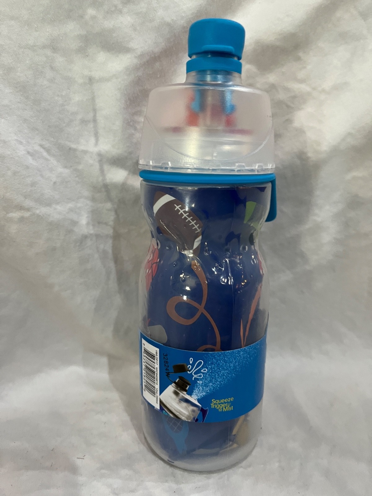 O2Cool Mist 'N Sip Kids 12 oz Sports Insulated Water Bottle & Trigger Mister