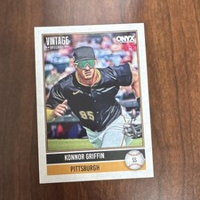 Onyx Authenticated Vintage Baseball Konnor Griffin Pittsburgh Card OV-KOGR
