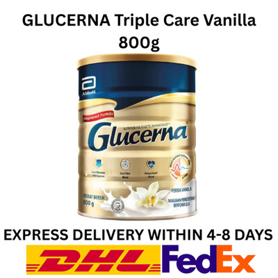 800g Abbott Glucerna Triple Care Diabetic Milk Powder Glucose Level (Vanilla)