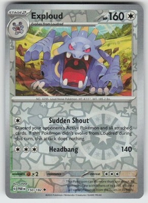PO-01 Reverse Holo Exploud 150/182 Uncommon SV04: Paradox Rift