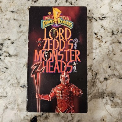 Mighty Morphin Power Rangers Lord Zedd s Monster Heads VHS Video Cassette Tape