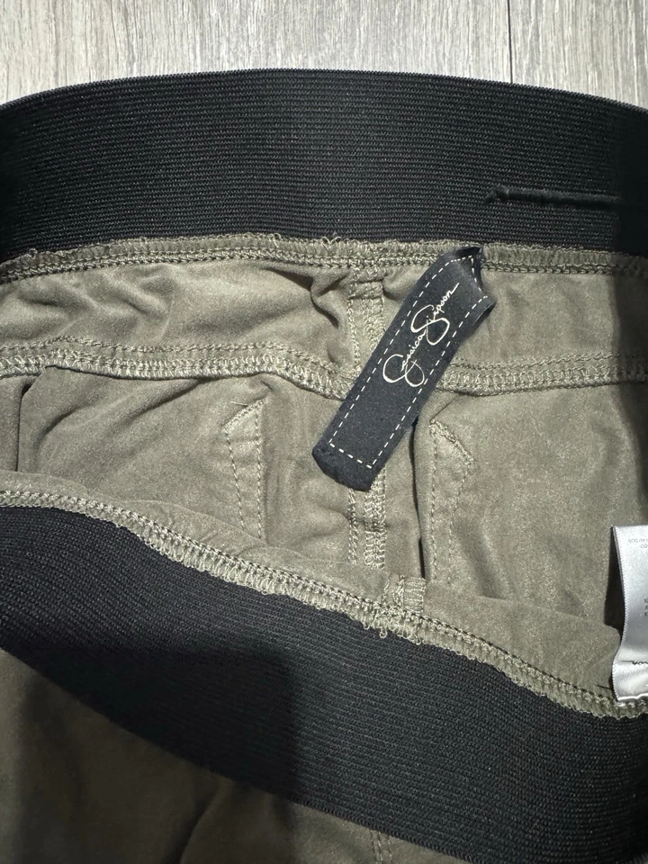 Jessica Simpson Mujeres Verde Informal Jeggings Pantalones Elásticos Ajustados Tiro Bajo Talla 28 Foto 3 de 4