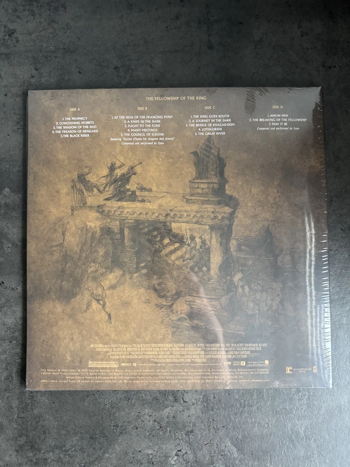 The Lord Of The Rings:The Fellowship Of The Vinyl LP Clear 2025 - BRAND NEW - Image 3 of 4