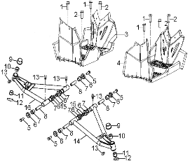 Polaris ASM-A-Arm, RH, Blk, Genuine OEM Part 0455451-067, Qty 1 - Picture 1 of 1