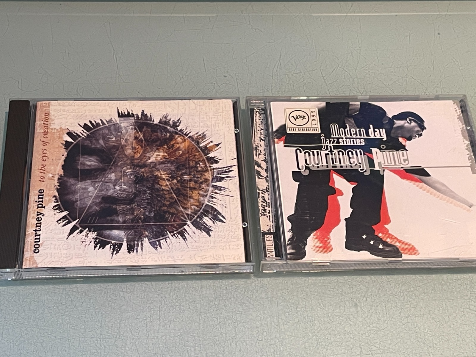 Courtney Pine - 2 CD Albums - To The Eyes of Creation - Modern Day Jazz Stories