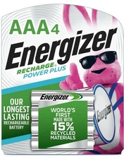 ENERGIZER AAA Rechargeable Power Plus NiMH Batteries  4-Pack Brand New Sealed