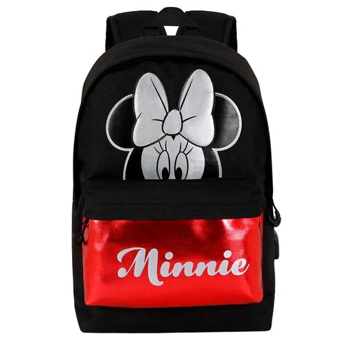 Disney Minnie Mouse Sparkle Glitter Backpack Bag - Licensed BNWT - Picture 2 of 5
