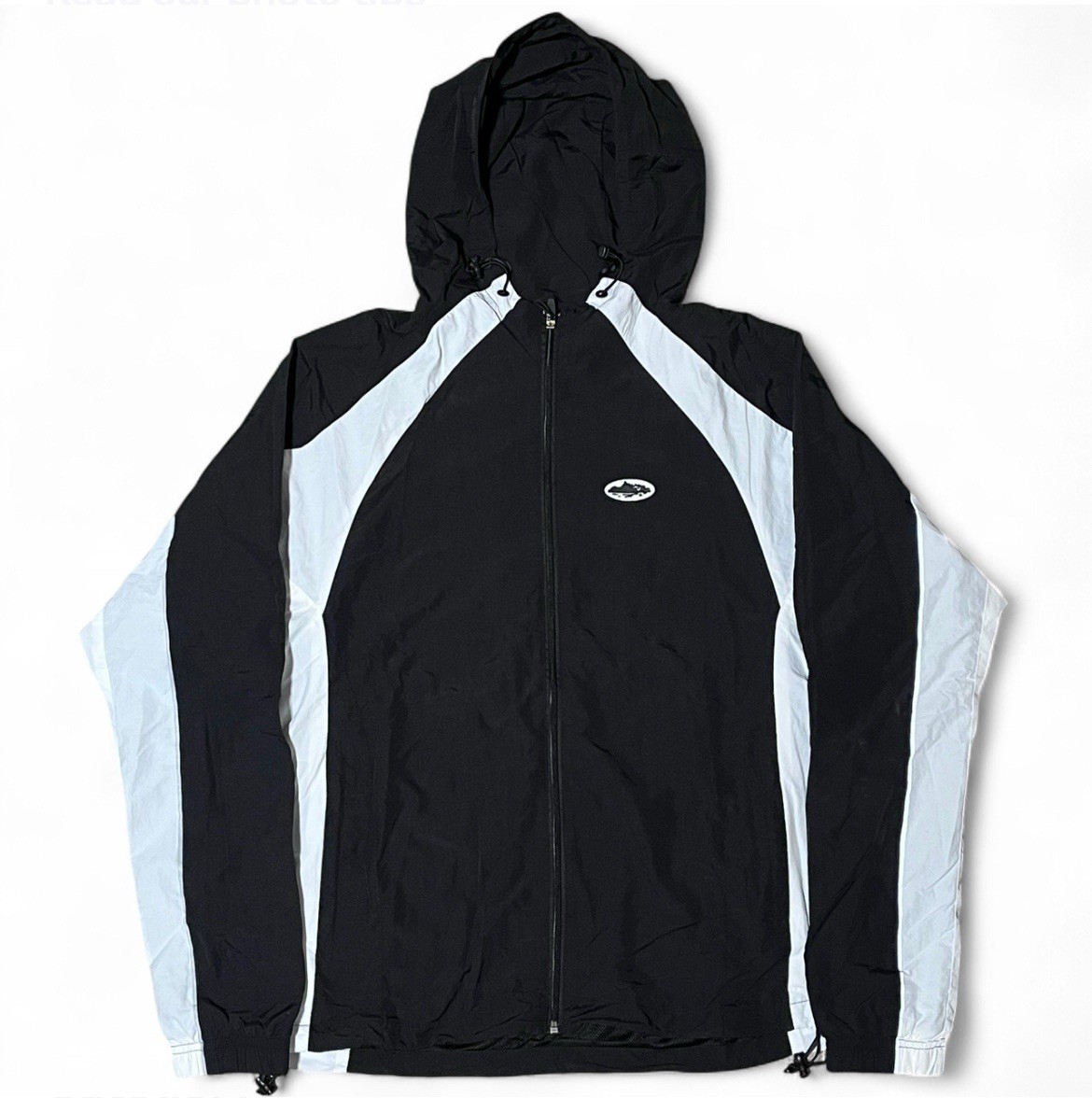 Corteiz Shuku ナイロンジャケット CRTZ Mサイズ Corteiz White And Black Shuku Windbreaker Jacket Rare Size M NWT