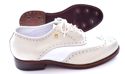 FootJoy Classics Vintage USA Wingtip White Golf Shoes Women 