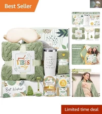 Luxury Self Care Gift Basket: Relaxation Spa Essentials & Bluebell Scented Ca...